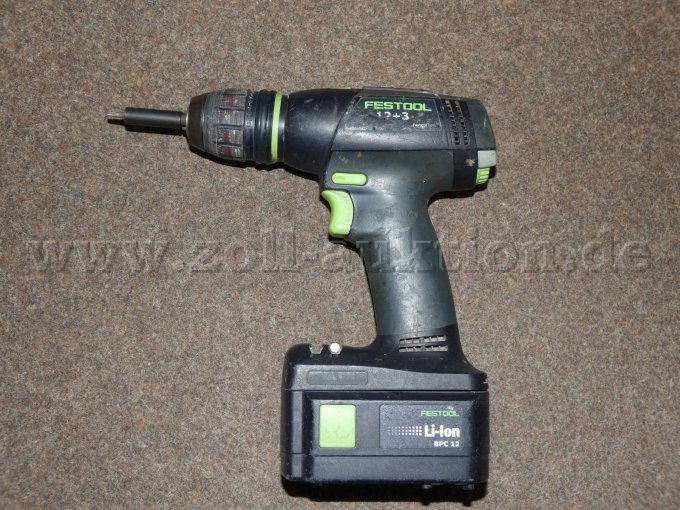 1 Akku Bohrmaschine Festool T12 + 3, mit Akku, gebraucht – kavel bij Zoll-Auktion, Pirna