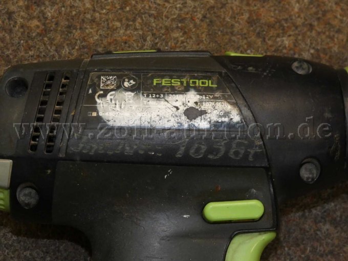 1 Akku Bohrmaschine Festool T12 + 3, mit Akku, gebraucht – foto 4 – kavel bij Zoll-Auktion, Pirna