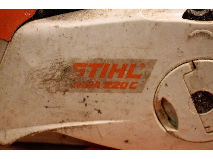 Sicht auf das Typenschild