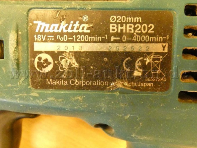 1 Akku Kombihammer Makita BHR 202 mit 1 Akku – foto 2 – kavel bij Zoll-Auktion, Berlin