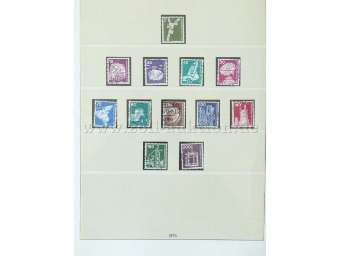 Teilansicht verschiedene Briefmarken Dt. Bundespost 1971-80