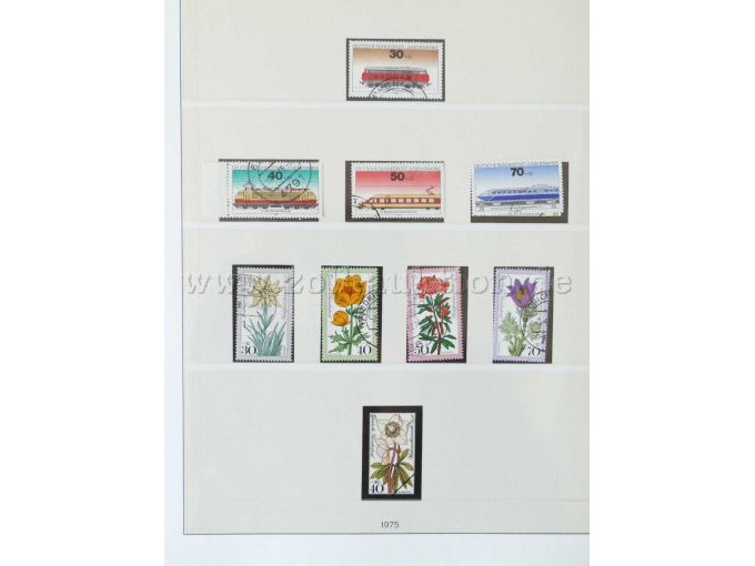 Teilansicht verschiedene Briefmarken Dt. Bundespost 1971-80