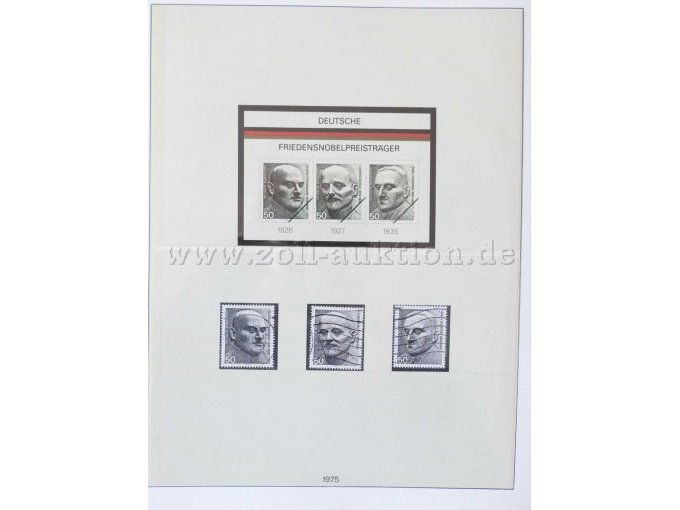 Teilansicht verschiedene Briefmarken Dt. Bundespost 1971-80