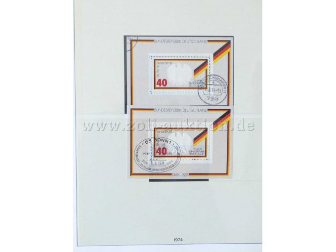 Teilansicht verschiedene Briefmarken Dt. Bundespost 1971-80