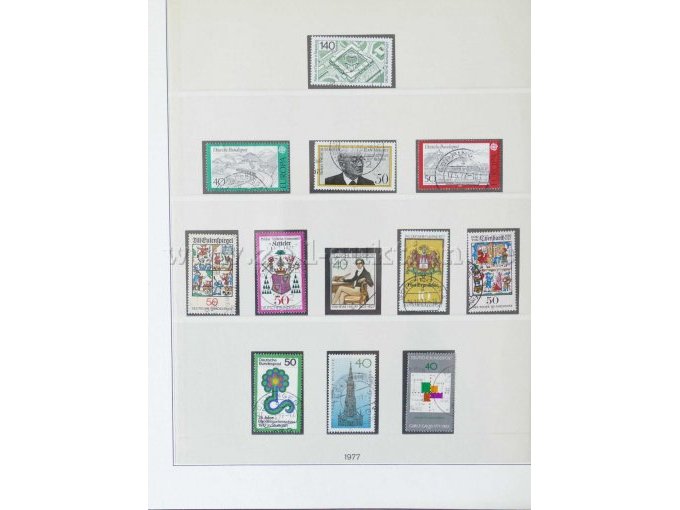 Teilansicht verschiedene Briefmarken Dt. Bundespost 1971-80