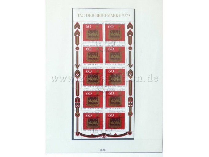 Teilansicht verschiedene Briefmarken Dt. Bundespost 1971-80