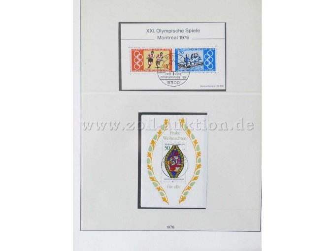 Teilansicht verschiedene Briefmarken Dt. Bundespost 1971-80