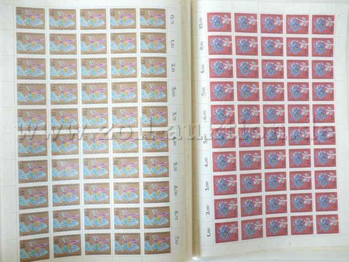 Innenansicht Doppelseite jeweils 2 Bögen