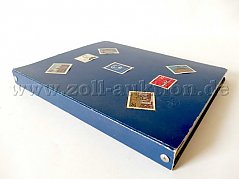 Ansicht Album Cover mit aufgeklebten Briefmarken