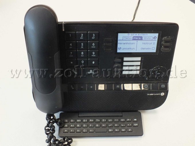 Aufnahme des Telefons im Betrieb.