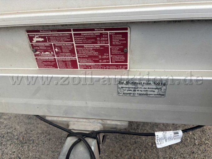1 aluminium aanhangwagen van Koch, eenassig, met remmen, bouwjaar 2019, type B 1 P – foto 8 – kavel bij Zoll-Auktion, Celle