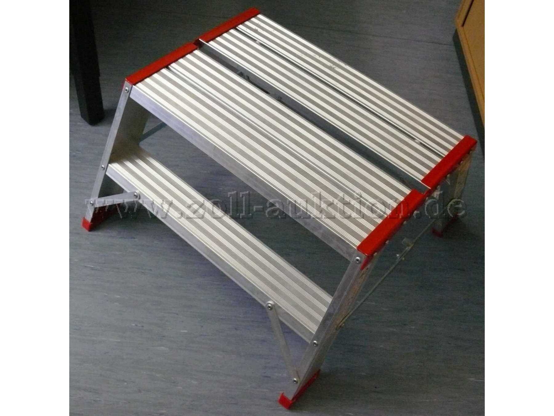 Alu-Leitertritt 2x2 Stufen