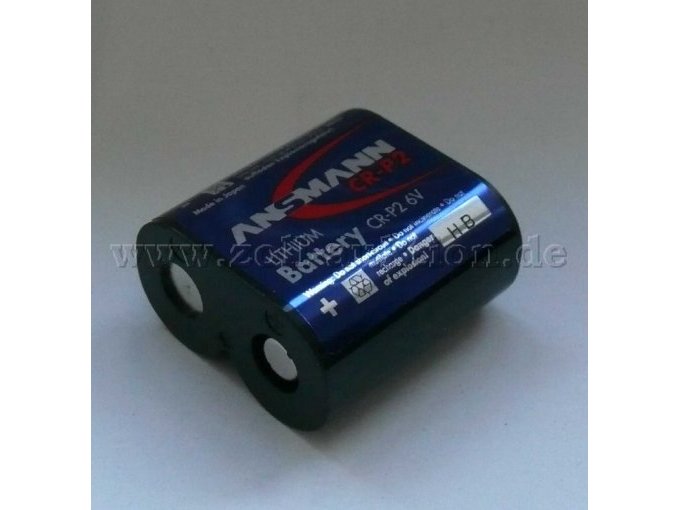 Lithium-Batterie CR-P2 6 Volt (Batterie ist Leer)