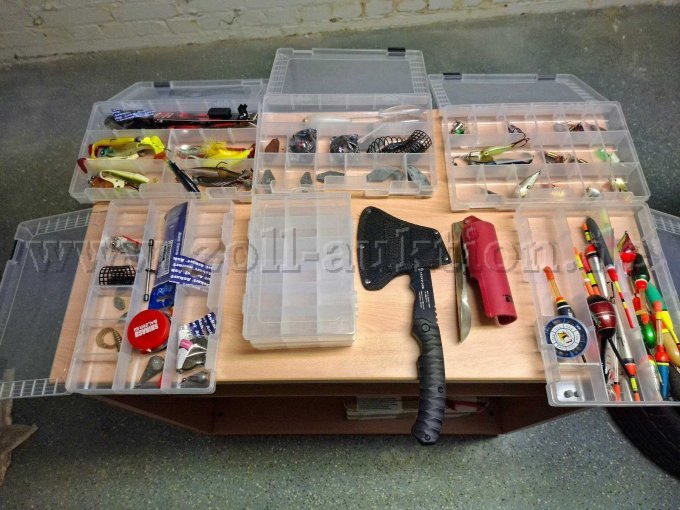 Angelzubehör Draufsicht