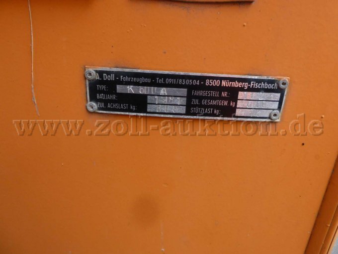 Typenschild Anhänger