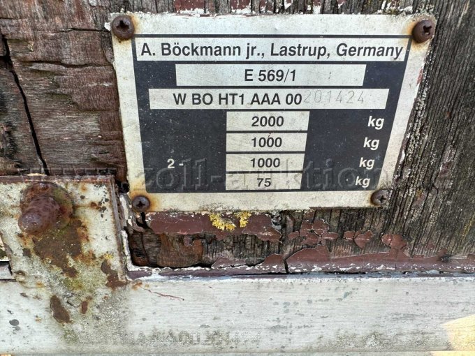 Typenschild Anhänger