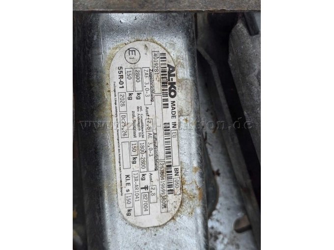 Typenschild Zugeinrichtung