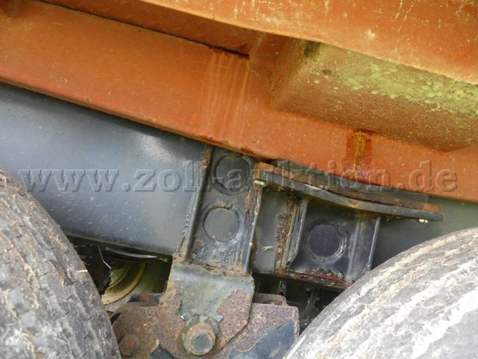 Achse, starker Rostbefall