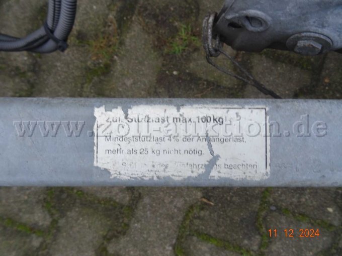 Hinweis Stützlast