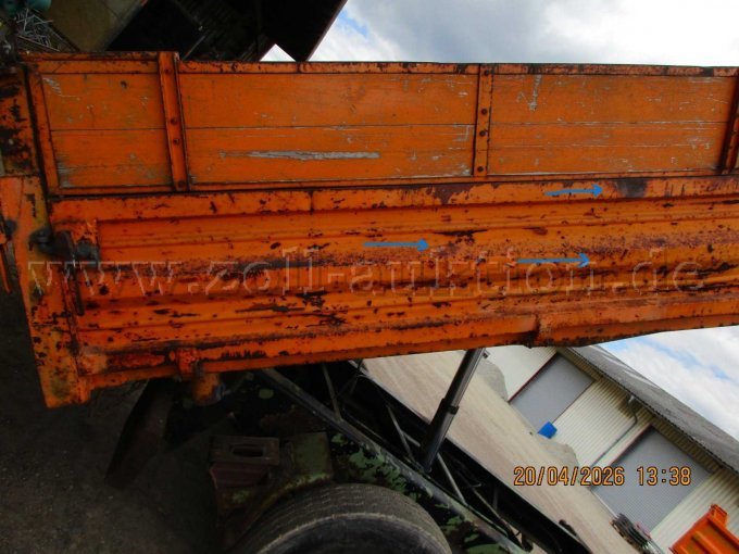 Dellen rechte Seite markiert