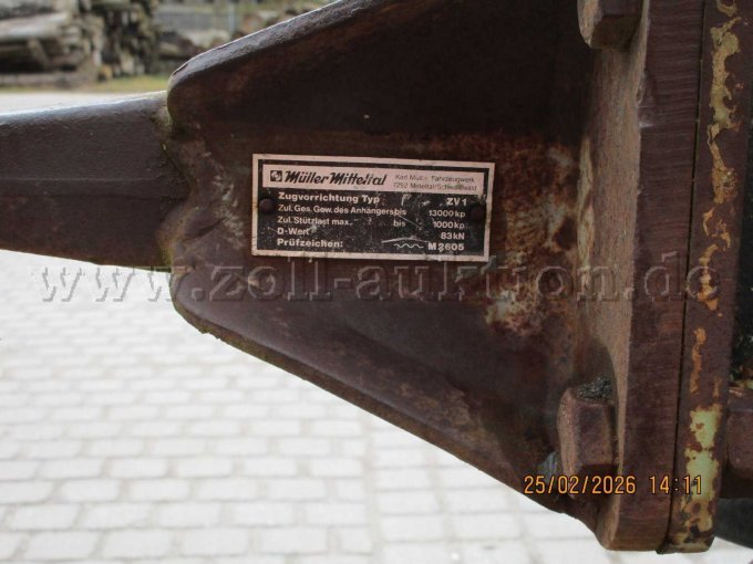 Typenschild Deichsel