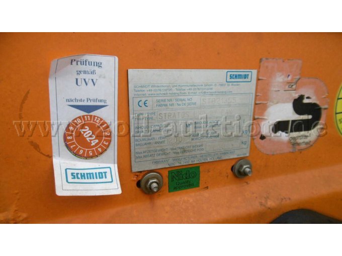 Typenschild Aufbaustreuer
