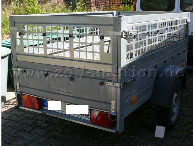 Anhänger TEMARED offener Kasten mit Gitteraufsatz Anhänger TEMARED offener Kasten mit Gitteraufsatz