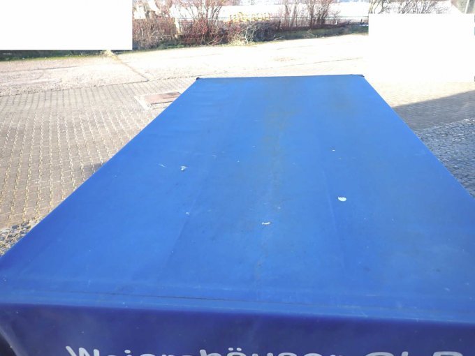 Blick von oben auf die Plane