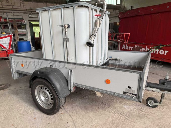 1 aanhangwagen met open laadbak van Westfalia, 1,4 ton, met watertank van 1.000 liter – foto 9 – kavel bij Zoll-Auktion, Cuxhaven