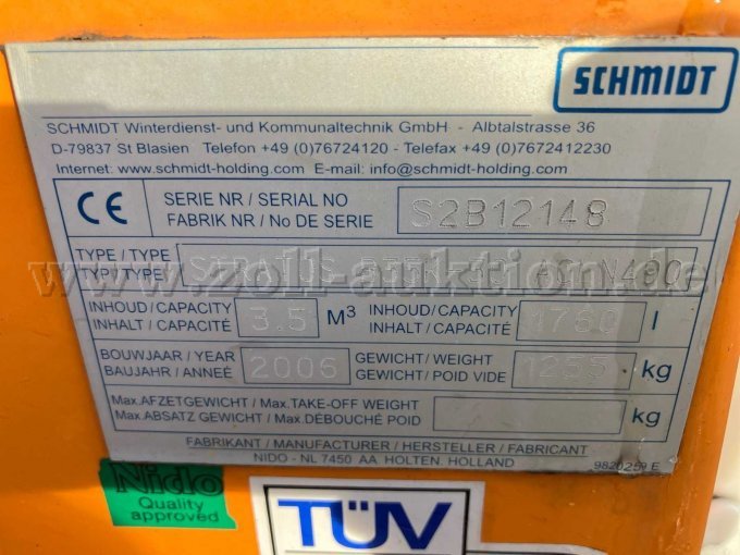 Hersteller-/Typenschild