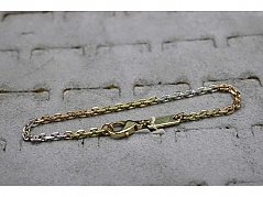 Ankerarmband aus 585er Tricolor Gold