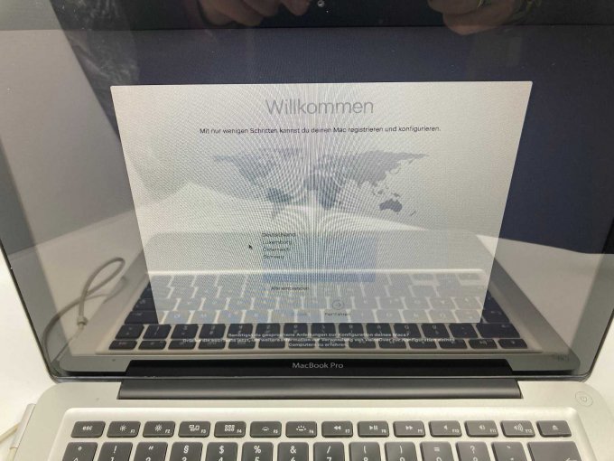 Startbildschirm MacBookPro