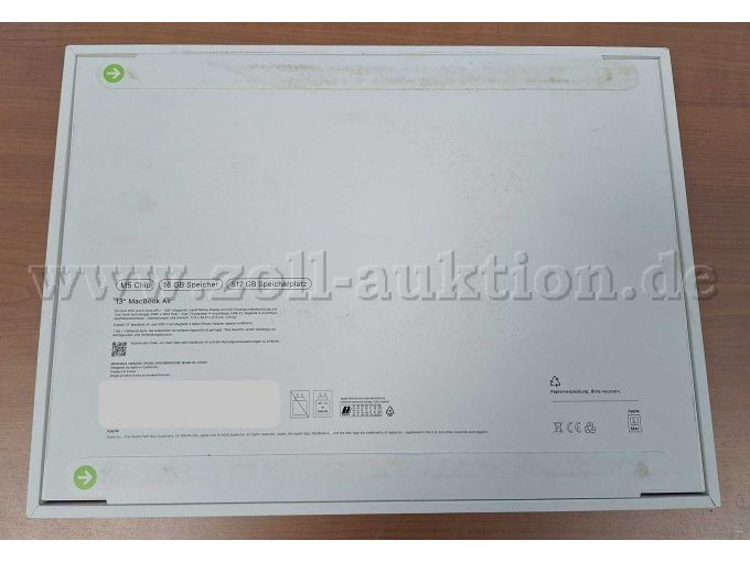 1 Apple MacBook Air 13" mit M5 Chip - 16 GB RAM - 512 GB – foto 2 – kavel bij Zoll-Auktion, Aachen