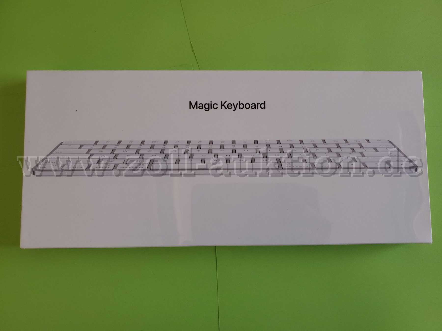 Apple Magic Keyboard, Frontansicht der OVP