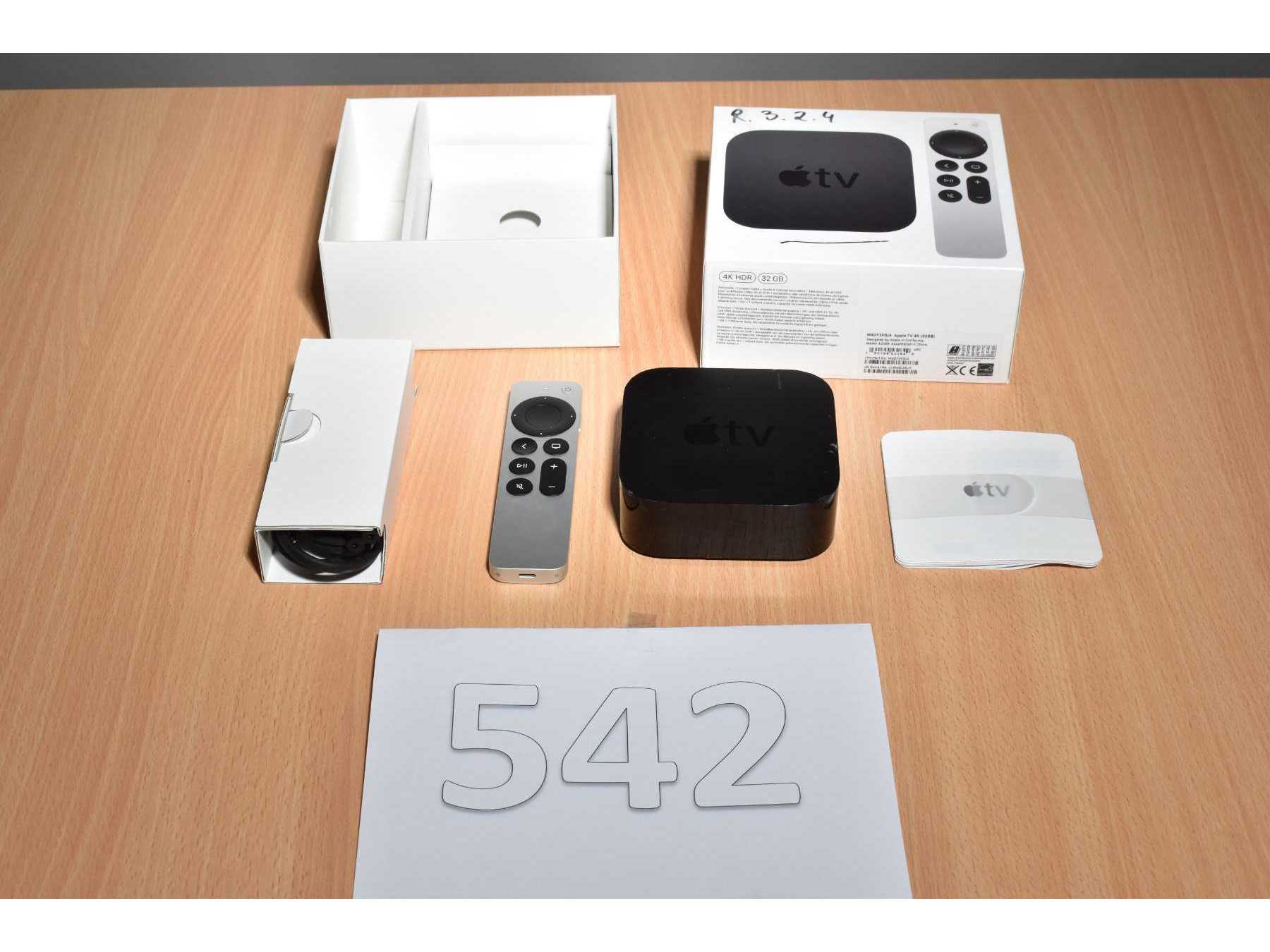 Zoll-Auktion - 1 Apple TV 4K (2. Generation) 32GB Modellnummer