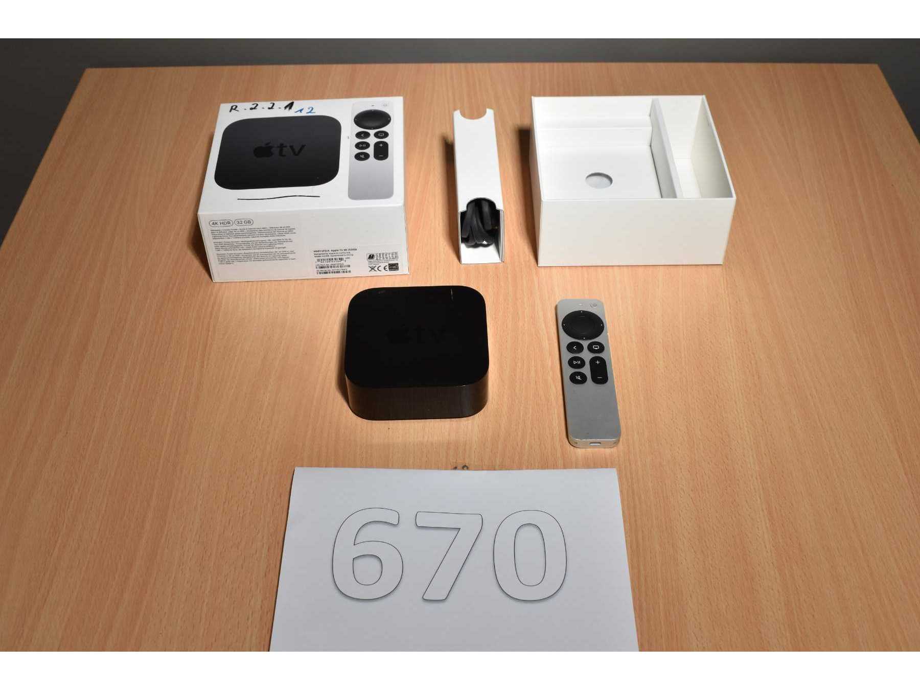 Apple TV 4K (2. Generation) 32GB Modellnummer A2169
Gesamtansicht