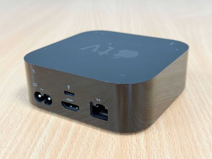 Apple TV HD (4. Generation) 32GB Modellnummer A1625
Ansicht der Anschlüsse
