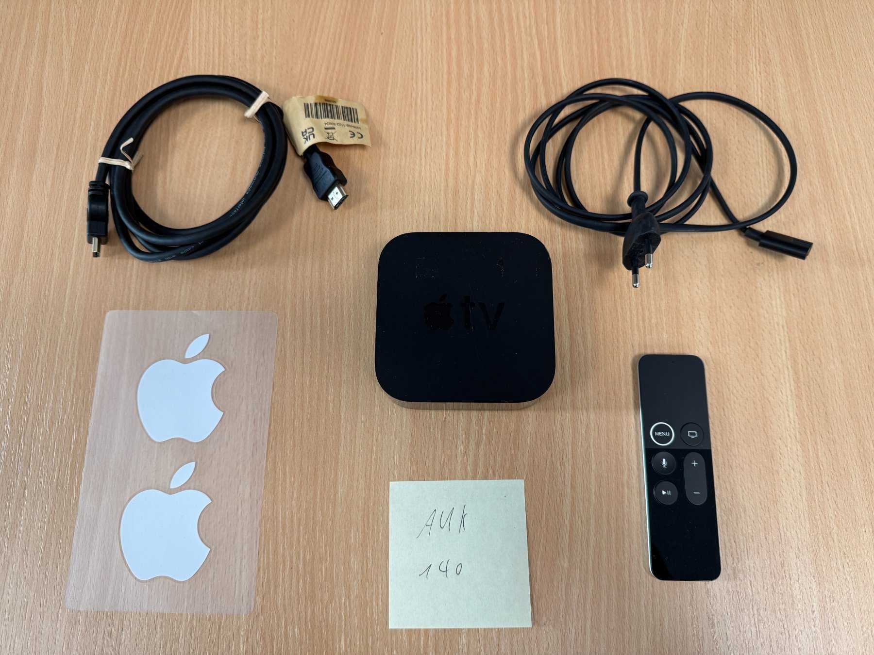 Apple TV HD (4. Generation) 32GB Modellnummer A1625 
mit Zubehör
Gesamtansicht