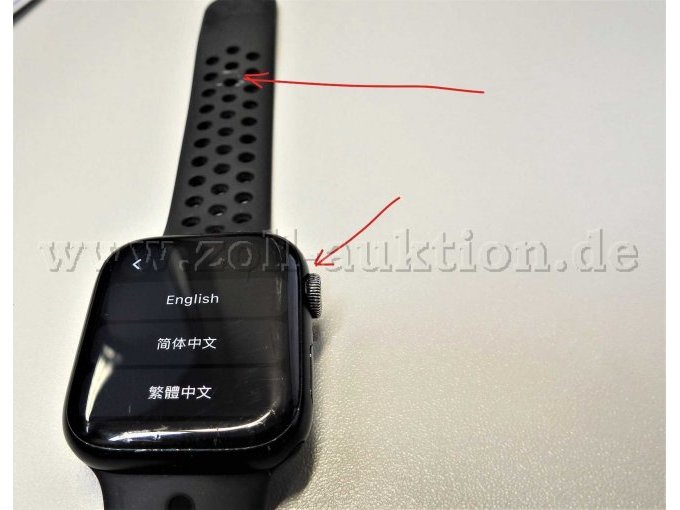 Bereich Stellschraube und Armband - Abnutzungen