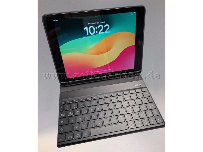 iPad 6. Generation, Apple Pencil 1. Gen., Boriyuan Kombihülle mit Tastatur