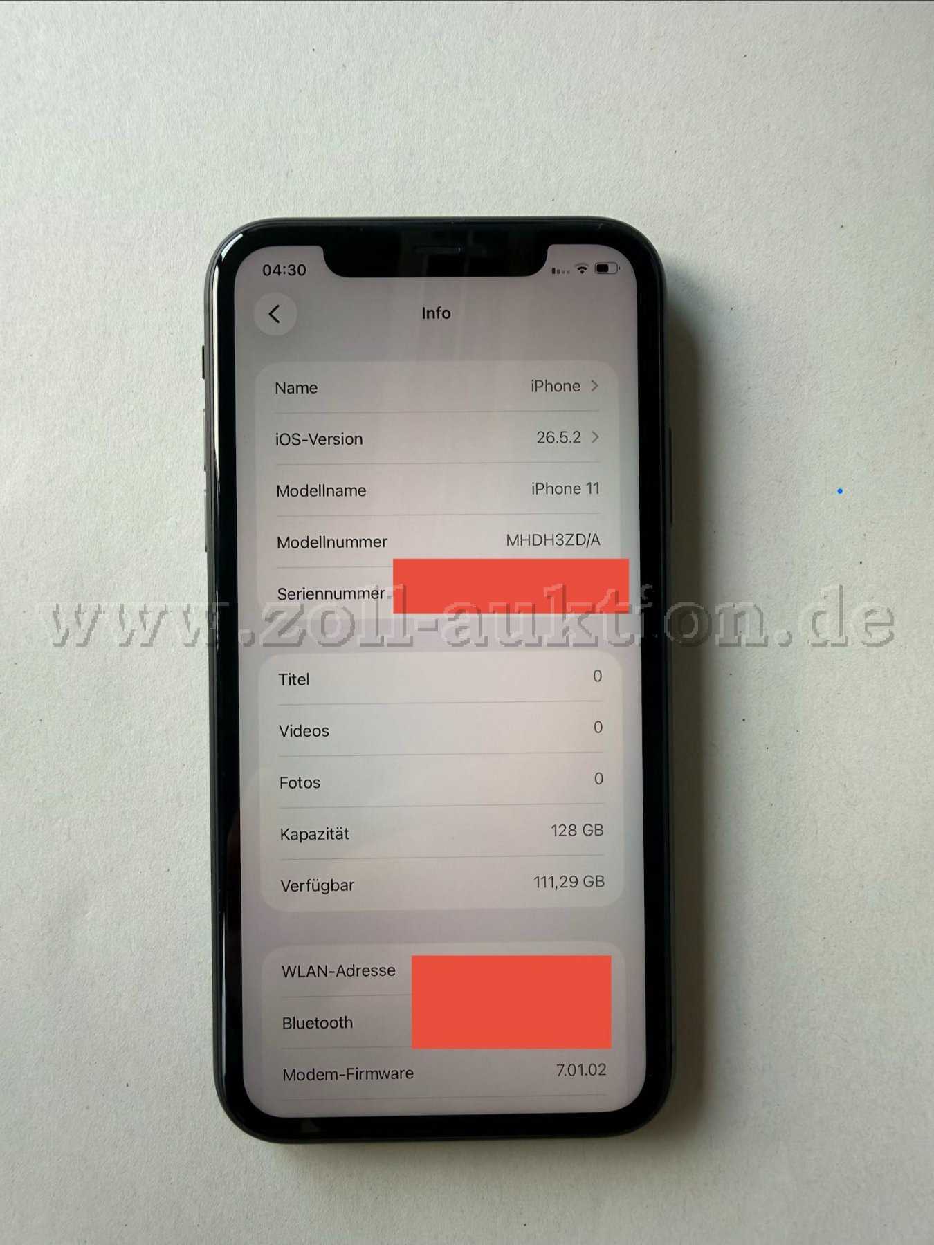 1 Apple iPhone 11 (128 GB, sort)