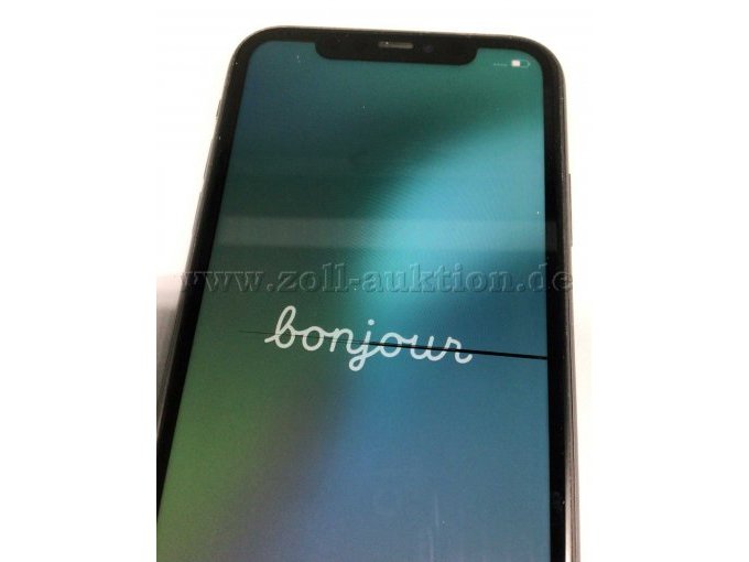 iPhone 11, Vorderseite, genauere Ansicht des Darstellungsfehlers im Display