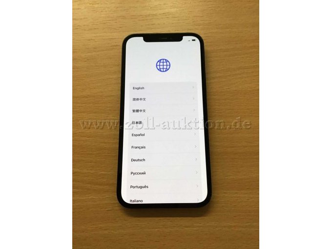 Ansicht Apple iPhone 12,Einstellung der Sprache