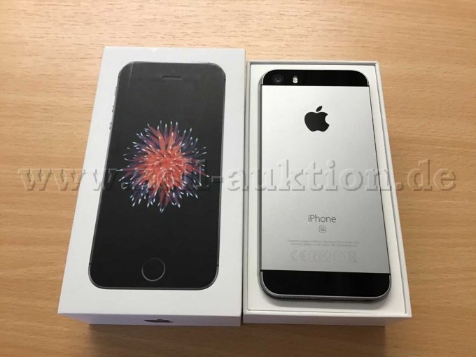 Rückseite iPhone SE 1, A1723 mit Karton