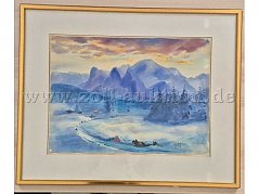 Aquarell mit Rahmen