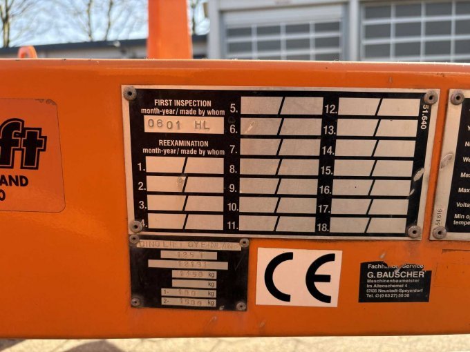 Schild Herstellerwartung