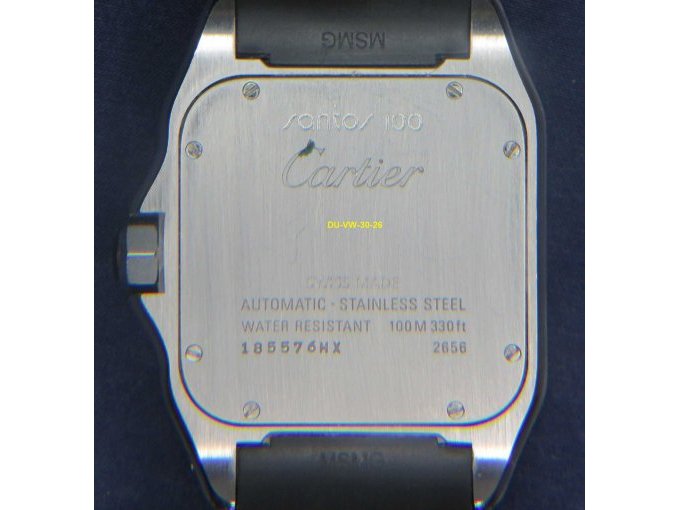 1 Armbanduhr Cartier Santos 100 mit Montagekissen und Servicebeutel – foto 3 – kavel bij Zoll-Auktion, Emmerich am Rhein