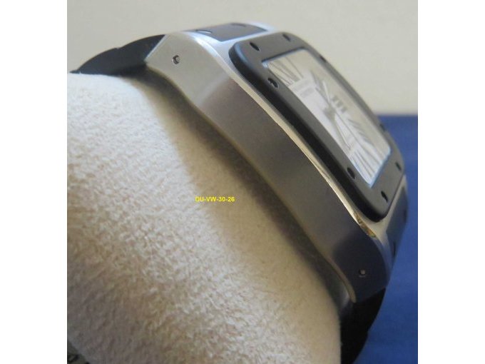 1 Armbanduhr Cartier Santos 100 mit Montagekissen und Servicebeutel – foto 4 – kavel bij Zoll-Auktion, Emmerich am Rhein