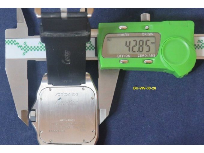 1 Armbanduhr Cartier Santos 100 mit Montagekissen und Servicebeutel – foto 14 – kavel bij Zoll-Auktion, Emmerich am Rhein