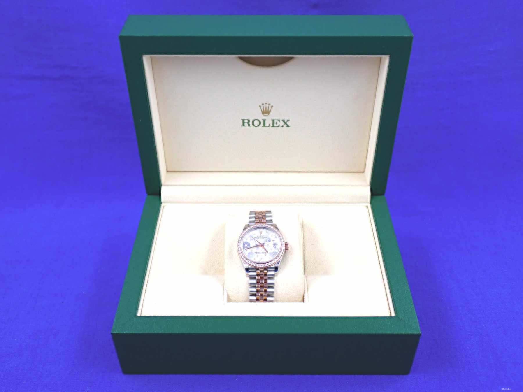 Rolex "Datejust" in Uhrenbox